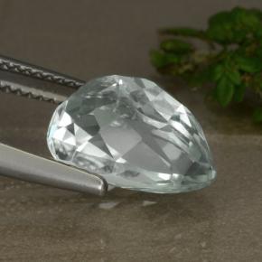 Hiddenite Verde claro natural de 5.90 ct, En forma de pera, VVS-VS