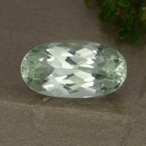 Hiddenite Blanco verdoso claro natural de 4.59 ct, Corte Óvalo, VVS-VS