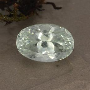 Hiddenita blanco natural de 4,34 ct, corte óvalo, VVS-VS