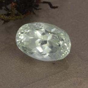 Hiddenita blanco natural de 4,34 ct, corte óvalo, VVS-VS