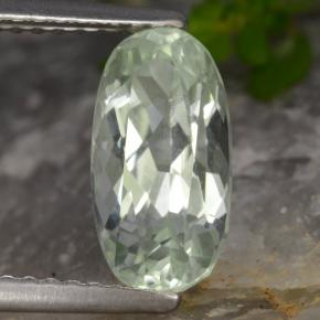 Hiddenite Blanco verdoso claro natural de 2.44 ct, Corte Óvalo, VVS-VS