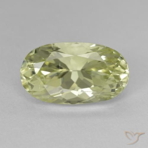 9.83ct Natural Verde claro Hiddenita, Ovalada, VS-SI
