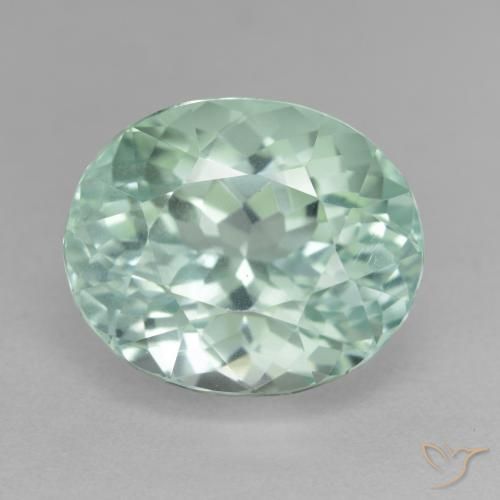 16.49ct Natural Verde azul Hiddenita, Ovalada, VS-SI
