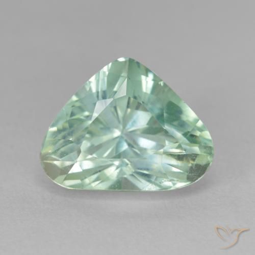 8.36ct Natural Verde azulado claro Hiddenita, En forma de pera, VS-SI