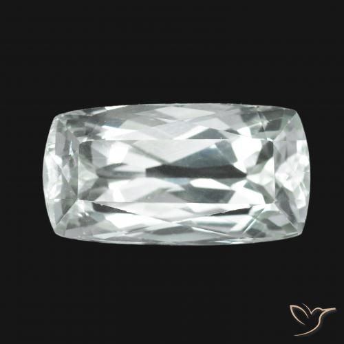 12.50ct Natural Blanco verdoso Hiddenita, Forma Cojín, VS