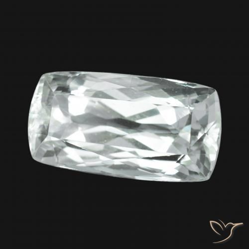 Hiddenite Blanco verdoso natural de 12.50 ct, Forma Cojín, VS