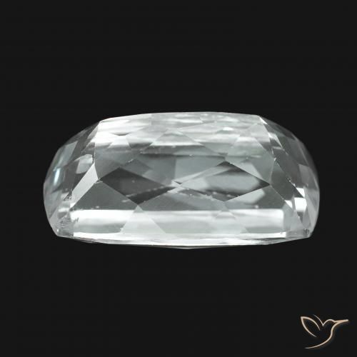 Hiddenite Blanco verdoso natural de 12.50 ct, Forma Cojín, VS
