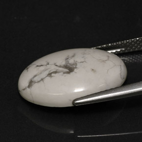 Howlita Blanco verdoso natural de 8.21 ct, Corte Óvalo, Opaco