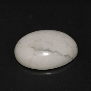 Howlita Blanco verdoso natural de 7.35 ct, Corte Óvalo, Opaco