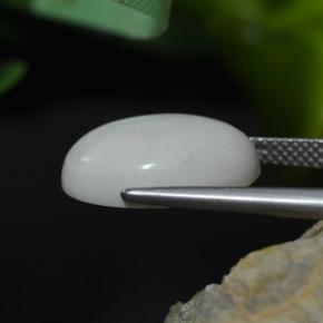 Howlita blanco verdoso natural de 8,56 ct, corte óvalo, opaco