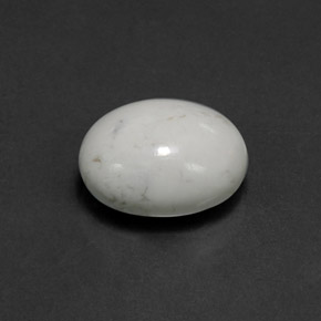 Howlita blanco natural de 2,94 ct, corte óvalo, opaco