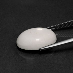 Howlita blanco natural de 8,21 ct, corte óvalo, opaco