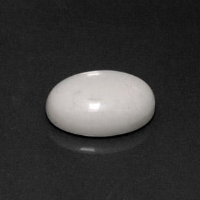 Howlita blanco natural de 5,40 ct, corte óvalo, opaco