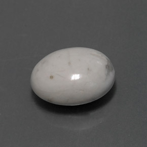 Howlita blanco natural de 2,32 ct, corte óvalo, opaco