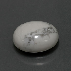 Howlita Blanco verdoso natural de 2.55 ct, Corte Óvalo, Opaco