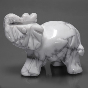 Howlita Blanco verdoso natural de 363.12 ct, Forma elegante, Opaco