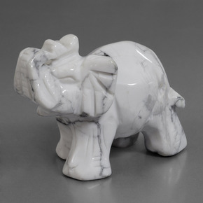 Howlita Blanco verdoso natural de 632.74 ct, Forma elegante, Opaco