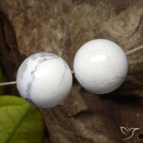30.18ctw Natural Blanco verdoso Howlita, Esfera / Bola, Opaco