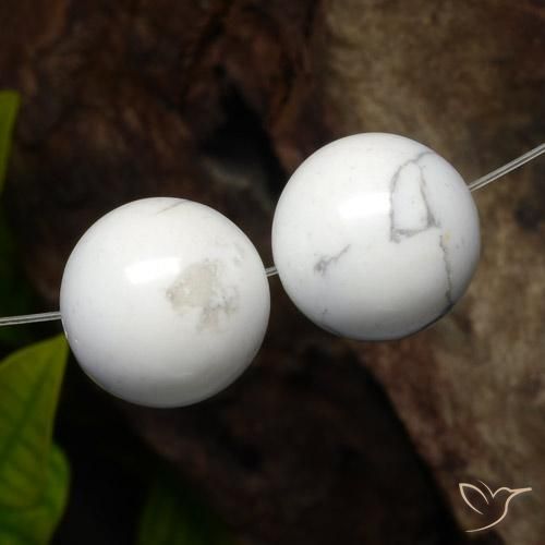 46.44ctw Natural Blanco verdoso Howlita, Esfera / Bola, Opaco