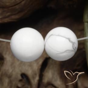 Gemas de Howlita Blanco verdoso natural de 30.36 ct, Esfera / Bola, Opaco