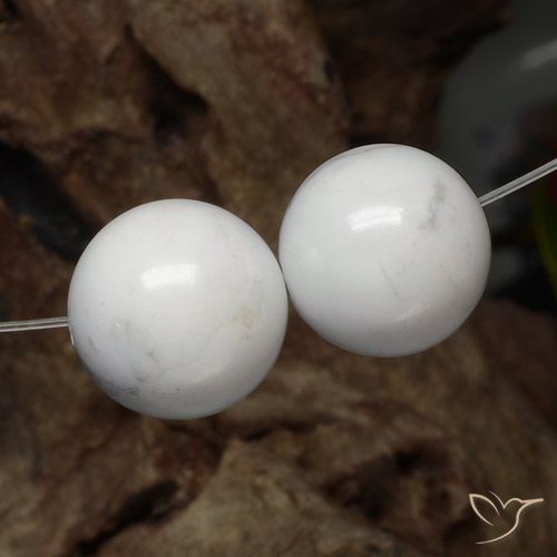 29.40ctw Natural Blanco verdoso Howlita, Esfera / Bola, Opaco