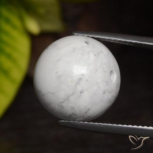 Howlita Blanco verdoso natural de 22.74 ct, Esfera / Bola, Opaco
