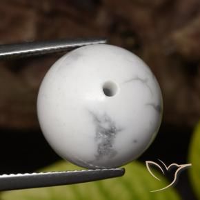 Howlita Blanco verdoso natural de 23.54 ct, Esfera / Bola, Opaco