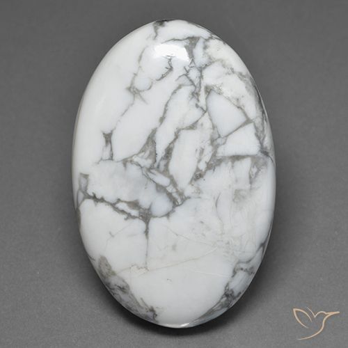81.32ct Natural Blanco verdoso Howlita, Ovalada, Opaco