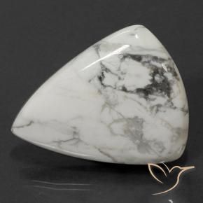 Howlita Blanco verdoso natural de 71.74 ct, En forma de pera, Opaco