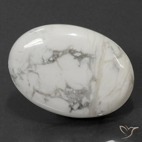 Howlita Blanco verdoso natural de 71.05 ct, Ovalada, Opaco