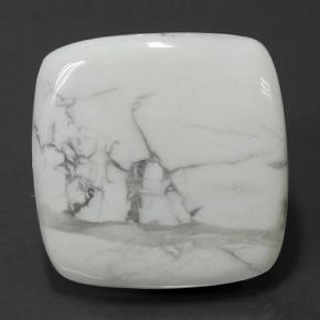 Howlita blanco natural de 78,87 ct, corte cojín, opaco