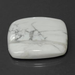 Howlita blanco natural de 78,87 ct, corte cojín, opaco