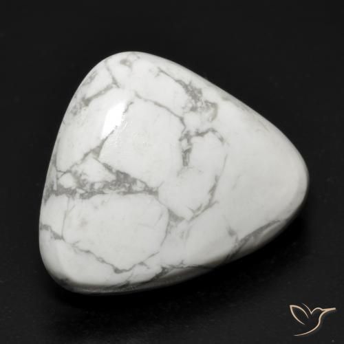 15.63ct Natural Blanco verdoso Howlita, Trillón, Opaco