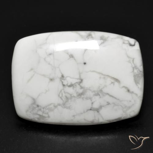 15.83ct Natural Blanco verdoso Howlita, Forma Cojín, Opaco