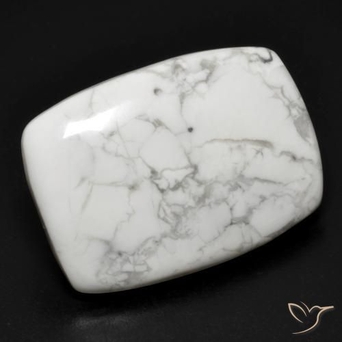 Howlita Blanco verdoso natural de 15.83 ct, Forma Cojín, Opaco