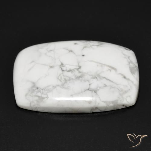 Howlita Blanco verdoso natural de 15.83 ct, Forma Cojín, Opaco