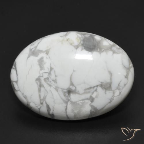 15.18ct Natural Blanco verdoso Howlita, Ovalada, Opaco