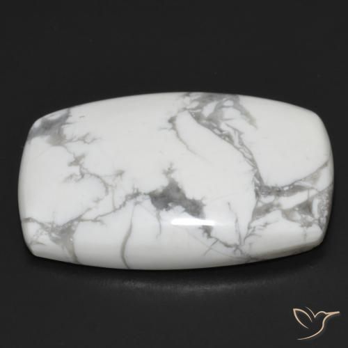 Howlita Blanco verdoso natural de 24.16 ct, Forma Cojín, Opaco