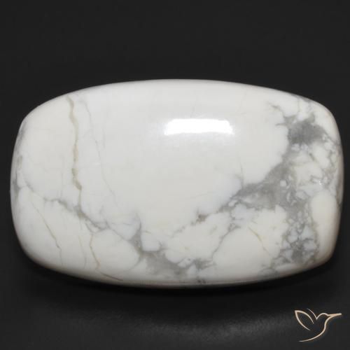 22.43ct Natural Blanco verdoso Howlita, Forma Cojín, Opaco