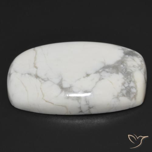Howlita Blanco verdoso natural de 22.43 ct, Forma Cojín, Opaco