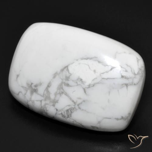 Howlita Blanco verdoso natural de 21.56 ct, Forma Cojín, Opaco
