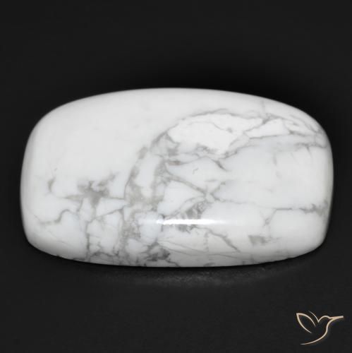 Howlita Blanco verdoso natural de 21.56 ct, Forma Cojín, Opaco