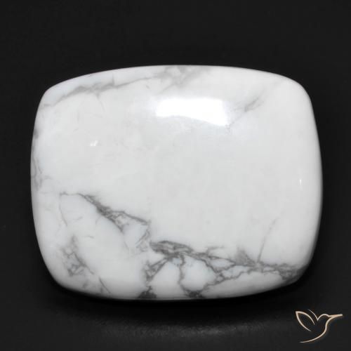 Howlita Blanco verdoso natural de 15.56 ct, Forma Cojín, Opaco