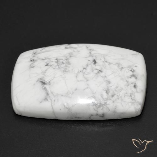 Howlita Blanco verdoso natural de 29.75 ct, Forma Cojín, Opaco