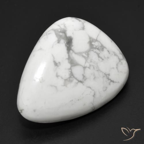 Howlita Blanco verdoso natural de 19.85 ct, Elegante, Opaco