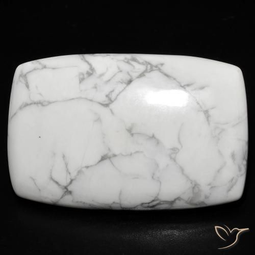 27.68ct Natural Blanco verdoso Howlita, Forma Cojín, Opaco