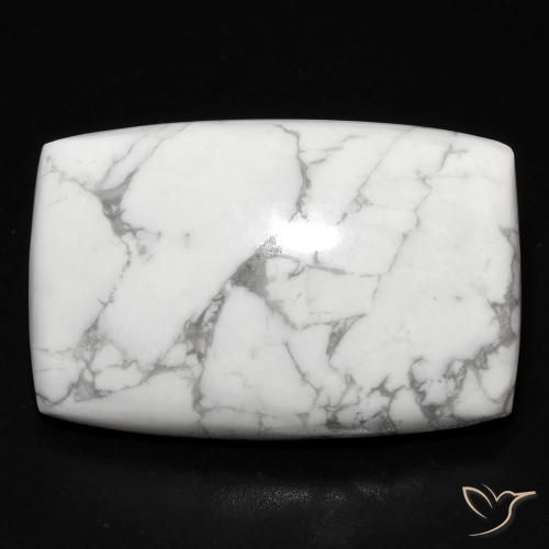 26.78ct Natural Blanco verdoso Howlita, Forma Cojín, Opaco
