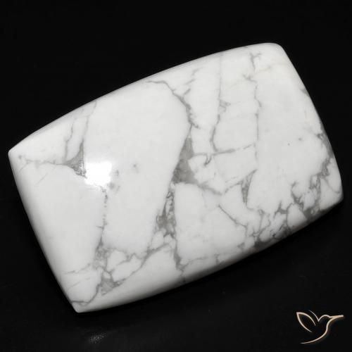 Howlita Blanco verdoso natural de 26.78 ct, Forma Cojín, Opaco