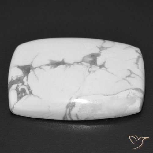 Howlita Blanco verdoso natural de 24.74 ct, Forma Cojín, Opaco
