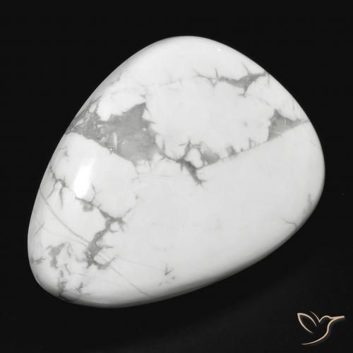Howlita Blanco verdoso natural de 31.63 ct, Elegante, Opaco